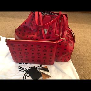 Mcm Large Ruby Tote New